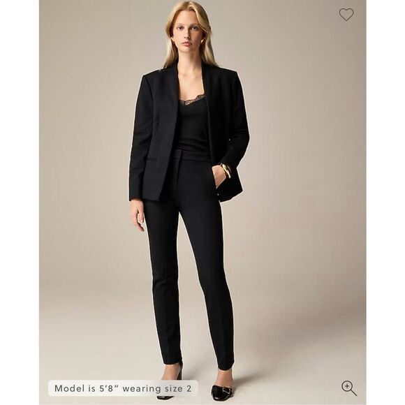 J. Crew Going-out slim pant in stretch twill Black Size 8 NWT CC438 - Picture 1 of 11